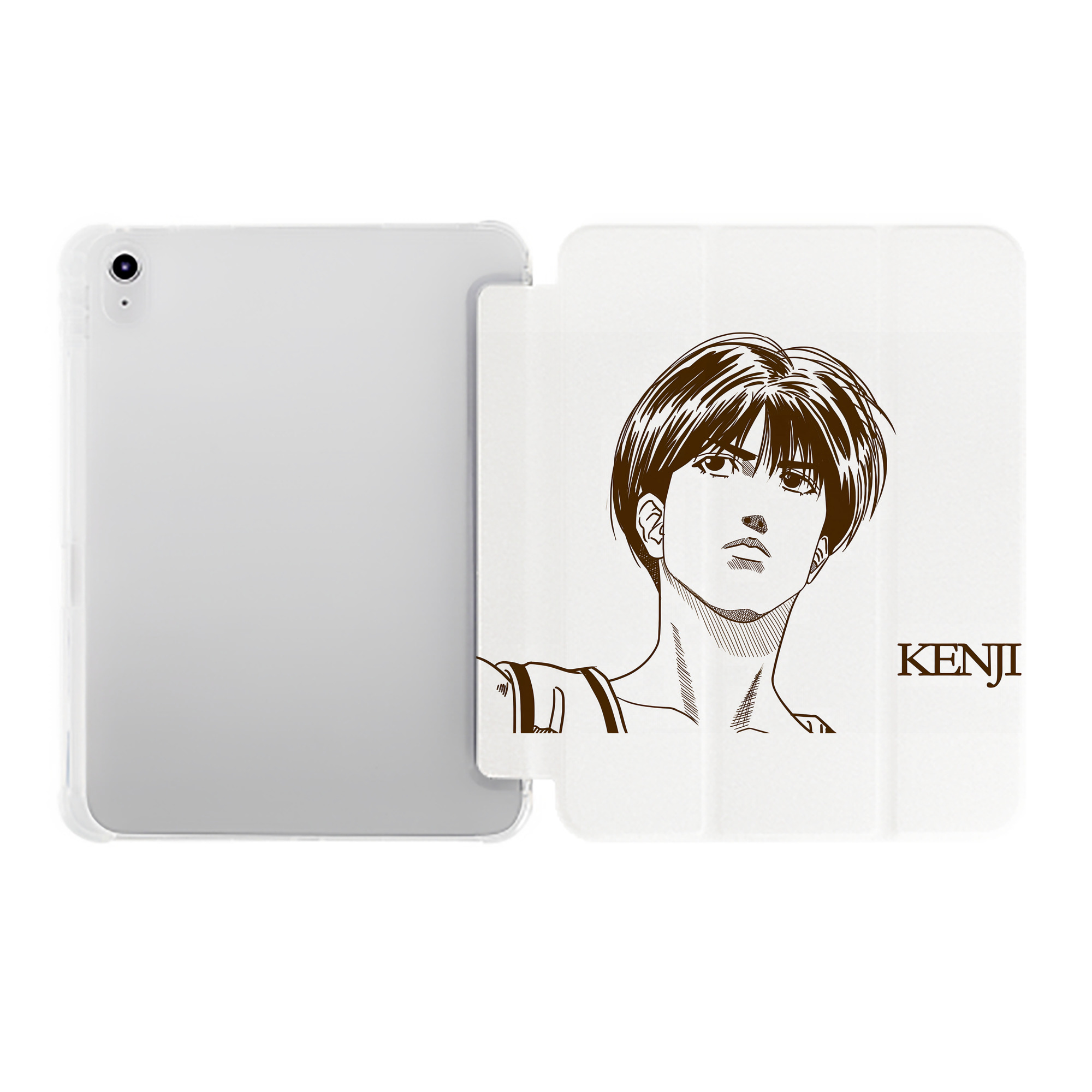 （画像用） SLAM DUNK／スラムダンク IPad ケース ペン収納付き 三つ折りスタンド PUレザー×シリコン 対応機種9.5/10.5/10.9インチ
